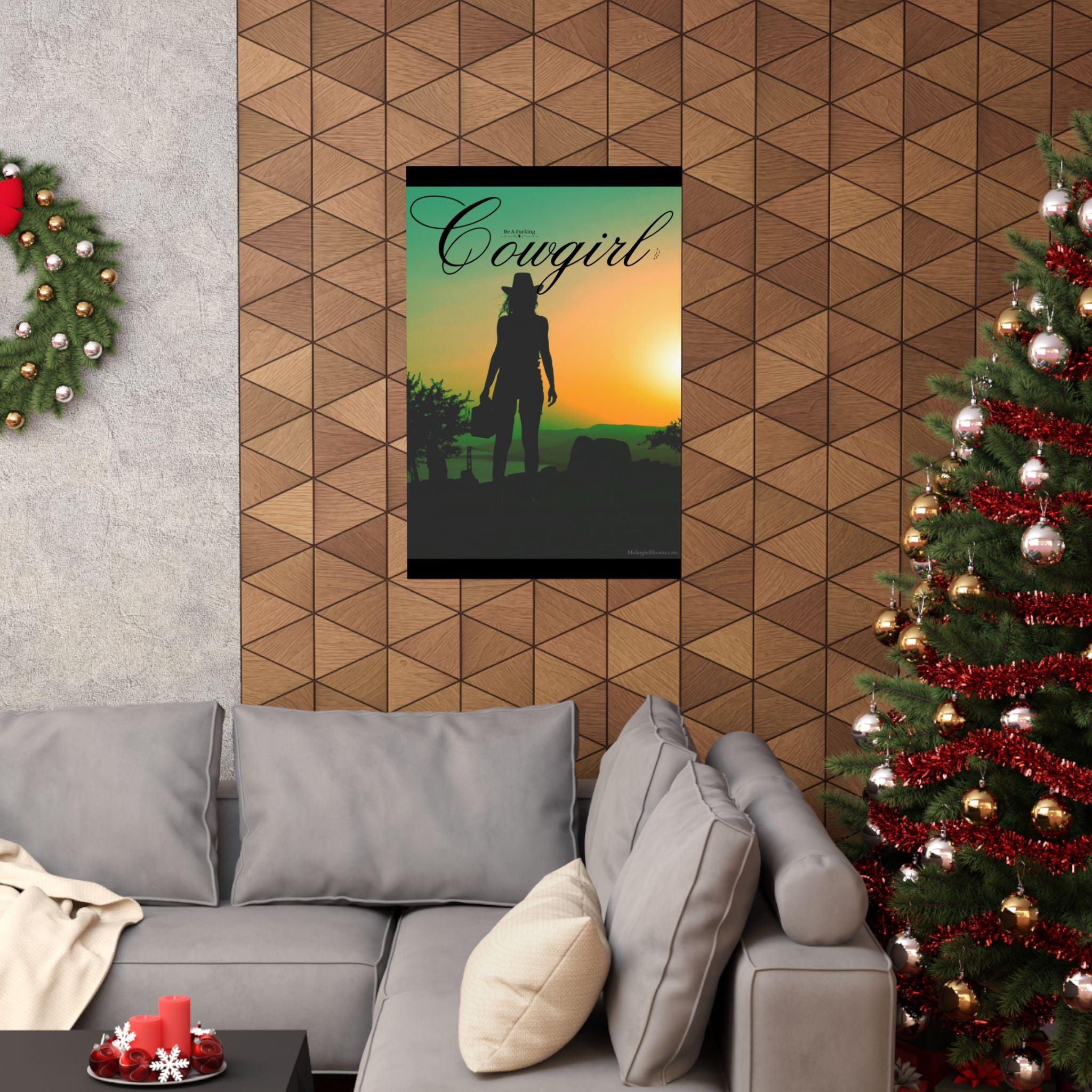 Cowgirl Inspirational Wall Art Poster, Country Decor, Rustic Home Decor, Western Wall Art, Gift for Cowgirls