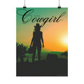 ‘Be A F**** Cowgirl’ Sunset Poster