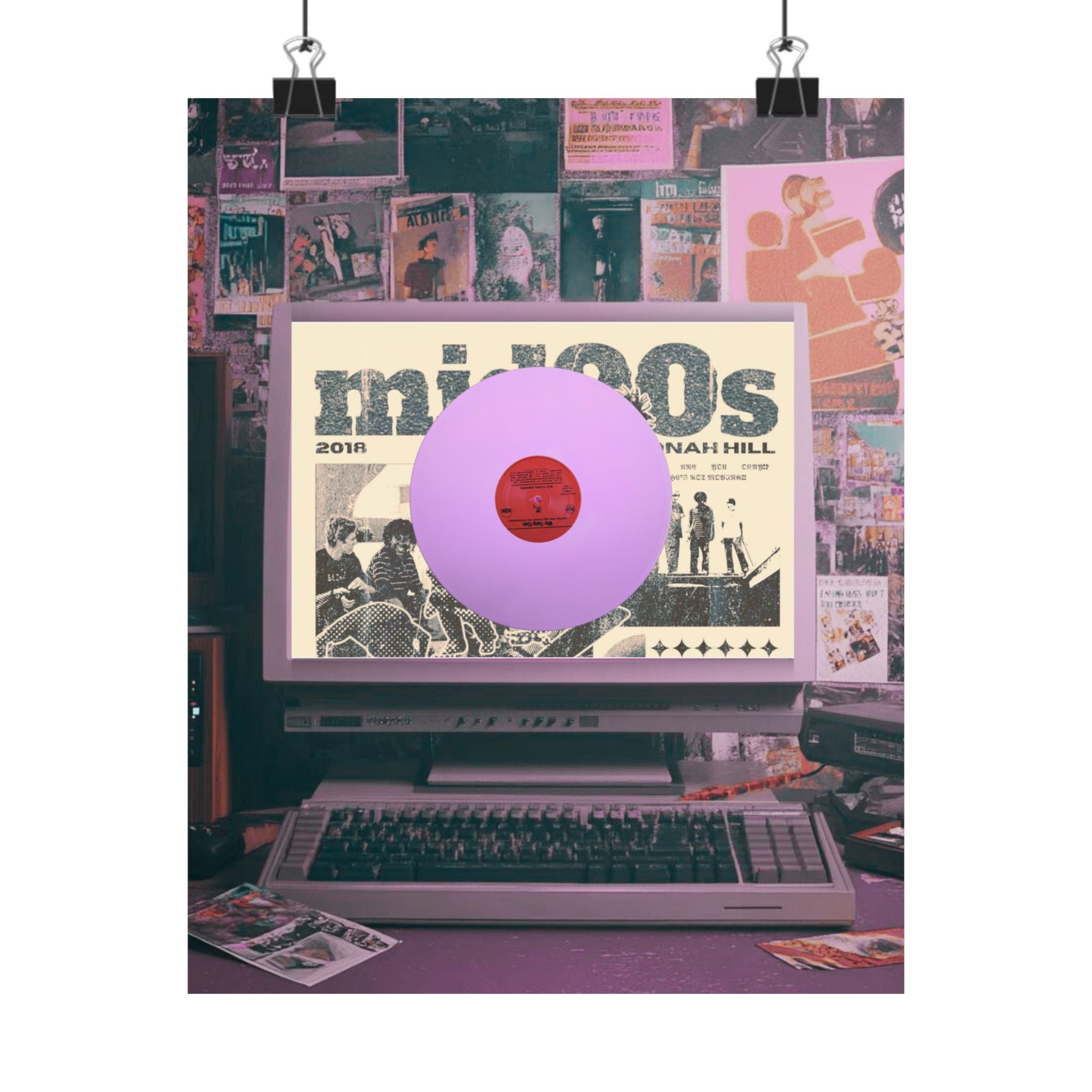 Retro Music Matte Vertical Posters, Vintage Decor, 00s Aesthetic Wall Art, Gift for Music Lovers, Home Office Wall Art