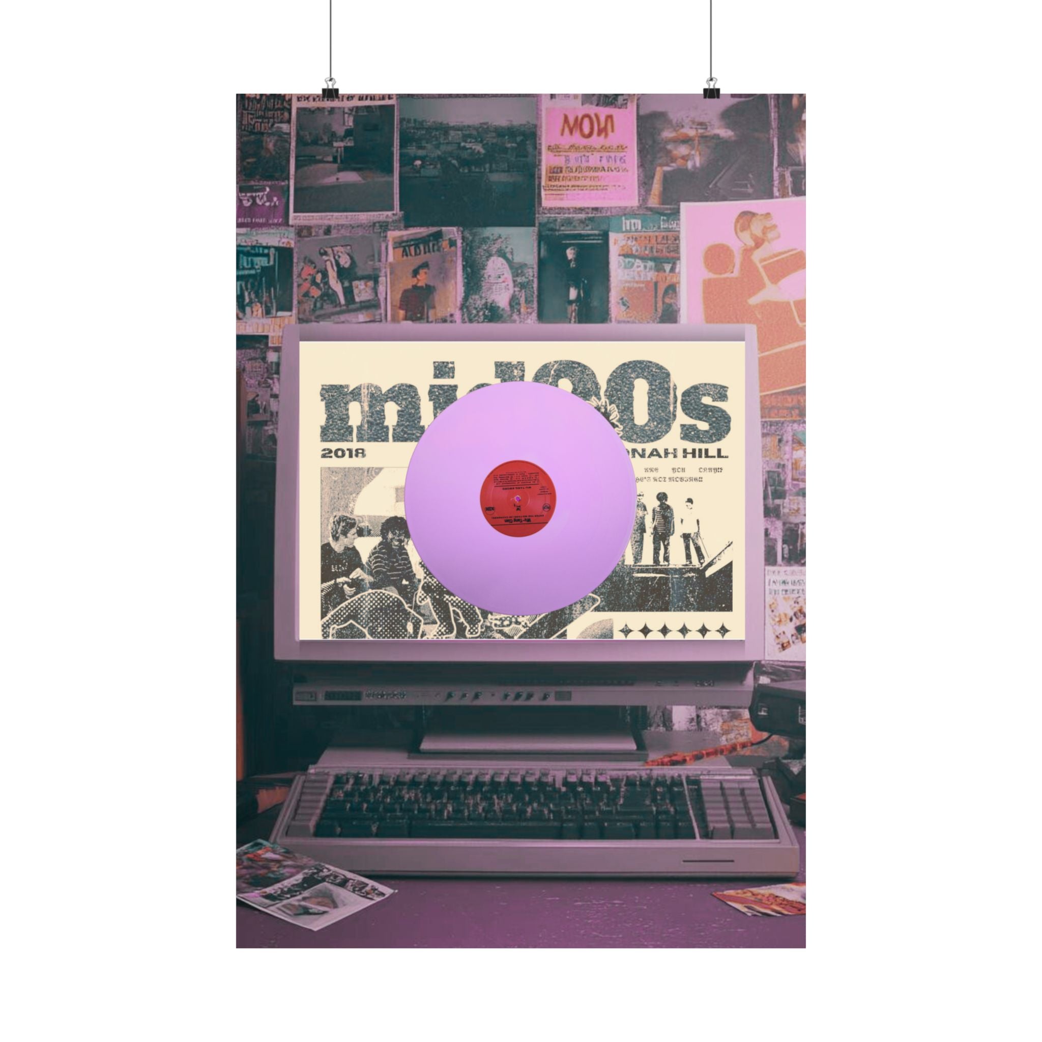 Retro Music Matte Vertical Posters, Vintage Decor, 00s Aesthetic Wall Art, Gift for Music Lovers, Home Office Wall Art