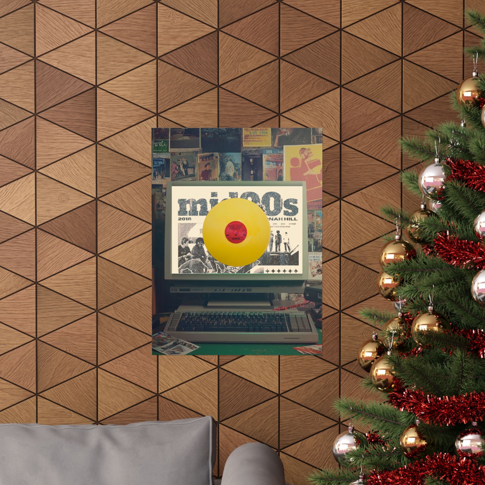 ‘Mid 90s, Record’ Yellow Poster