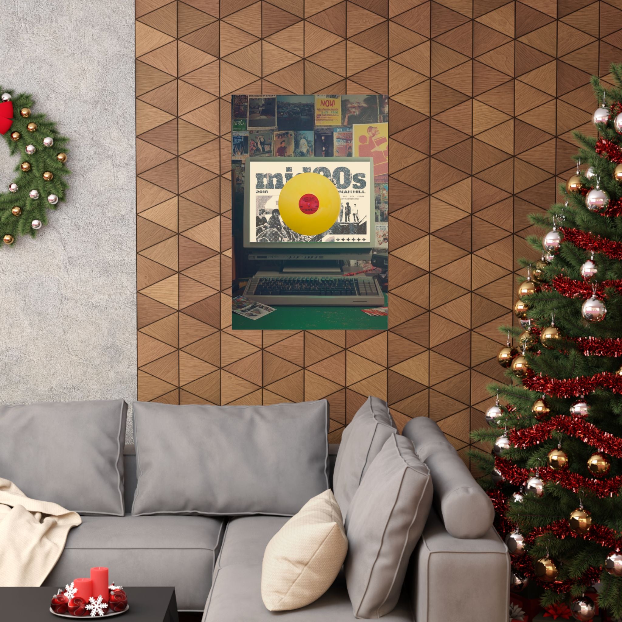 ‘Mid 90s, Record’ Yellow Poster