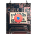 ‘Mid 90s, Record’ Red Poster