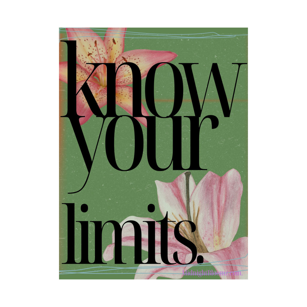 Inspirational Matte Vertical Poster | Motivational Wall Art | Home Decor | Gift for Students | Office Art Print | Floral Design